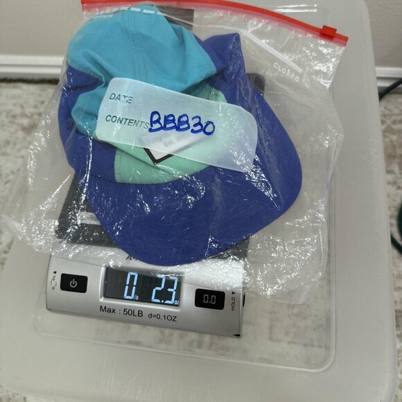 Royal Caddie Hat Cap Strap Back Blue Green Patch Lightweight Golf Mens One Size - Picture 6 of 6